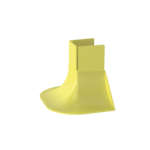 Accesorio de Control de Radio de Curvatura, Para Bajadas de Cable con Canaletas FiberRunner 2x2, Color Amarillo