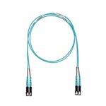 Jumper de Fibra Optica Multimodo 50/125 OM3, SC-SC Duplex, LSZH (Cero Halógenos), Color Aqua, 2 Metros