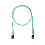 Jumper de Fibra Optica Multimodo 50/125 OM3, SC-SC Duplex, LSZH (Cero Halógenos), Color Aqua, 8 Metros