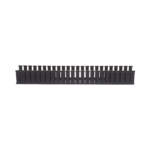 Canaleta Ranurada de PVC sin Tapa, Tipo G, 32 mm de Ancho, 53.8 mm de Alto y 1828.8 mm de Largo, Color Negro