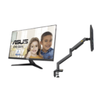 Kit de Montaje de Escritorio Articulado + Monitor Profesional Ultra Delgado 27” Full HD