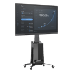 MONTAJE  DE PISO MOVIL PARA PANTALLAS 55-80IN  AJUSTABLE MOTORIZADO