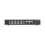 4 en 1: Firewall Nueva Generación, Router, PBX IP, Switch Gigabit de 5 Puertos (4 PoE) y 2 Puertos SFP 2.5 Gigabit