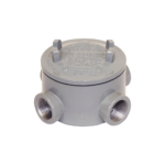 Caja para Áreas Peligrosas con Tapa Tipo GRX de 2" (51 mm) / Con 4 Entradas / Aluminio libre de Cobre.