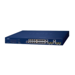 Switch Administrable PoE  Capa 2 de 16 Puertos 10/100/1000 Mbps 802.3af/at, 4 Puertos SFP Gigabit, Hasta 240 W