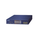 Switch PoE No Administrable de Escritorio, 2 Puertos Gigabit 802.3bt, 4 Puertos Gigabit 802.3at, 2 Puertos 10/100/1000, 2 Puertos SFP Gigabit.