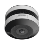 (HikFire) Mini Fisheye IP 4 Megapixel con Detector de Humo Puntual  / Autónomo / Entrada y Salida de Alarma / 15 mts IR / PoE / WDR 120 dB / Alarma de 85 dB / MicroSD 128GB / Compatible con Hik-Connect