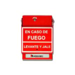 Estación De Jalón Convencional De Doble Acción, Color Rojo, Texto En Español (0600-01230) Incluye varilla de vidrio