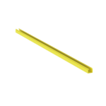 Canaleta FiberRunner™ 2X2 sin Tapa, de PVC Rígido, Color Amarillo, 1.8 m de Largo