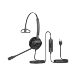 Diadema monoaural con tecnología antishock para teléfonos IP FANVIL con interfaz USB con micrófono de cancelación de ruido, larga durabilidad