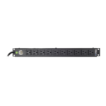 Multicontacto Horizontal (PDU) de 10 Contactos (NEMA 5-15R) Rack 19" 1UR. Voltaje Entrada/Salida: 120Vca/15A