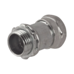 Conector Recto Compresión de Acero Galvanizado para Pared Delgada de 3/4" .