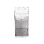 Caja (Chalupa )  Multigang de 1 Gang/ Profundidad de  2-1/2"/ 8 TKO (1/2" y 3/4").