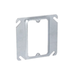 Sobretapa Cuadrada de 4" de Acero Galvanizado con realce de 1/4".