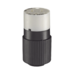 Conector de 15 A 125 V CA/ 2 Polos 3 Hilos/ Grado Industrial/ Color  Blanco y Negro/ NEMA 5-15R.