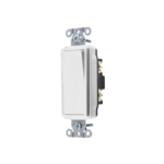 Interruptor Decorador de 20 A 120-277 V CA/ Unipolar / Cableado Lateral y Posterior / Color Blanco.