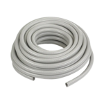 Manguera hermética flexible tipo PolyTuff no metálica, gris de 2" y 50 pies. Uso comercial/industrial.