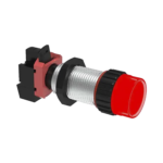 Luz Piloto Roja con Portalámparas 24 V AC/CD / Longitud 40 mm / 3/4 NPSM.