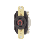 Receptáculo con Bloqueo de Media Vuelta Industrial 20 A 125/250 V CA / 3 Polos 4 Hilos / Nema L14-20R.
