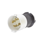 Clavija con Bloqueo de Media Vuelta Industrial 30 A 600 V CA / 3 Polos 4 Hilos / Nema L17-30P.