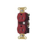 Contacto Duplex 15 A 125 V / A Prueba de Manipulaciones / Nema 5-15R / Color Rojo.