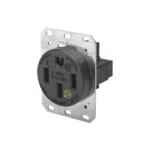 Receptáculo Recto de 50 A 125/250 V CA 3 Polos 4 Hilos (Nema 14-50R).