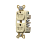 Contacto Dúplex Conexión a Tierra Aislada 15A 125V/ 2 Polos 3 Hilos/ Color Marfil/ Nema 5-15R/ Grado Industrial.