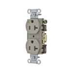 Contacto Dúplex Conexión a Tierra Aislada/ 20 A 125 V/ 2 polos 3 Hilos/ Color Gris/ Nema 5- 20R/ Grado Comercial.
