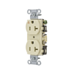 Contacto Dúplex Conexión a Tierra Aislada/ 20 A 125 V/ 2 polos 3 Hilos/ Color Marfil/ Nema 5- 20R/ Grado Comercial.