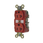 Contacto Dúplex Conexión a Tierra Aislada/ 20 A 125 V/ 2 polos 3 Hilos/ Color Rojo/ Nema 5- 20R/ Grado Industrial.