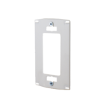 Tapa para Contacto Rectangular/ Tornillos no visibles / Color Blanco.