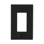 Tapa para Contacto Dúplex Color Negro.