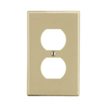 Placa de Pared para Contacto Duplex Color Marfil.