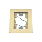 MMARCO D/LATON CEPILLADO P/CAJA D/PISO RECTANGULAR PARA 1 GANG, 6 IN X 4.85 IN.