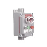 Estación de Control Terminal con 2 Botones Pulsadores Rojo-Verde y Luz Piloto Roja / Entrada 3/4".