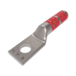 Zapata Terminal de Compresión BURNDY para Tornillo de 1/4" y Calibre 8 AWG / Barril Largo.