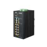 Switch Industrial Administrable 8 puertos 10/100/1000 T 802.3at PoE + 2 Puertos 100/1000X SFP + 2 puertos 10G SFP+