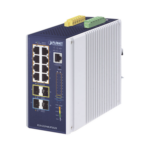 Switch Industrial Administrable Capa 3, Con 8 Puertos PoE Gigabit 802.3bt, 2 Puertos SFP de 1 G / 2.5 G, 2 Puertos SFP 10 G
