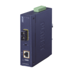 Convertidor de Medios Industrial PoE+ 1000BASE-LX a 10/100/1000BASE-T 802.3at (SC,SM) -20 km
