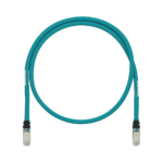 Patch Cord Cat5e de Grado Industrial 600V, Blindado SF/UTP, Calibre 24 AWG, Color Aqua, 2m