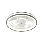 Ventilador de Techo con Luminario LED de  110 V CA 50/60 Hz /  88 W /4500 Lm / 6500 - 4 000 - 2 700 K /3 Tonos de Luz / 500 mm / 6 Velocidades / Dimeable /Color Blanco y Gris.