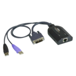 Adaptador KVM DVI USB compatible Smart Card con Virtual Media