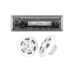 Kit de estéreo con Bluetooth KMR-M332BT |  más Par de bocinas KFC-1613MRW