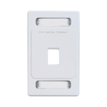 Placa de pared Keystone de 1 salida, color blanco, para jacks Keystone Z-MAX y MAX