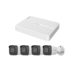 Kit IP 2 Megapixel / NVR de 8 Canales con 8 Puertos PoE  / 4 Cámaras IP Bala para Exterior