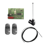 Kit Receptor inalámbrico con antena / Hasta 45M en linea de vista / INCLUYE dos controles  y 3 metros de cable RG58 para la antena
