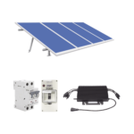 Kit Solar para Interconexión de 1.8KW de Potencia Pico 220Vca con Microinversor y 4 Módulos de 450 W (Incluye Montaje y Protecciones).