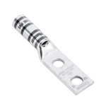 Zapata de compresión LCC6-12W-L para cal. 6 Awg, Doble barreno para tornillo prisionero de 1/2, Espaciado de orificio 44.5mm, 1 Pz