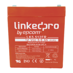Batería 12 V / 5.5 Ah / UL / Tecnología AGM / Vida útil promedio de 5 años / Retardante a la Flama / Para uso en equipo electrónico, Alarmas de Intrusión / Incendio/ Control de acceso / Video Vigilancia / Incluye