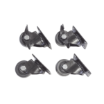 Juego de 4 Ruedas para Gabinetes Linkedpro Terminación R2 (2 con freno, 2 libres)